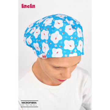 gorro pelo largo estampado nubes medicina. Lacla